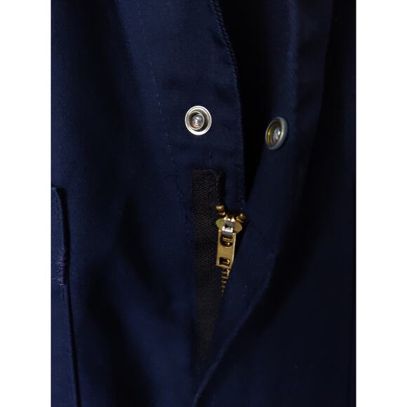 VINTAGE Sears Coverall Roebucks Navy Blue Long Sleeve Zip Button Coveralls 44T - Picture 3 of 12